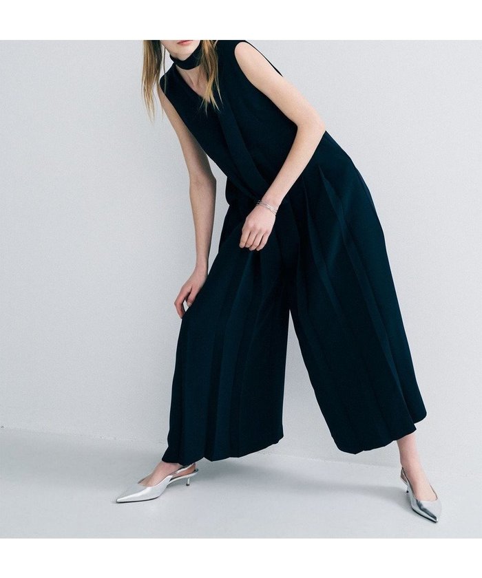 【アンクレイヴ/uncrave】のウォッシャブルダブルクロス プリーツオールインワン インテリア・キッズ・メンズ・レディースファッション・服の通販 founy(ファニー) https://founy.com/ ファッション Fashion レディースファッション Fashion for Women ワンピース Dresses オールインワン・ワンピース Dresses and Jumpsuits サロペット&オールインワン Dungarees & Jumpsuit Styles ジャケット Jacket, Outerwear ダブル Double, Double-Breasted フォルム Silhouette, Form プリーツ Pleats, Pleated ボトム Bottoms, Lower Wear ワイド Wide, Wide Fit 定番 Standard, Basic Item A/W・秋冬 Autumn/Winter |ID: prp329100004837883 ipo3291000000035567939