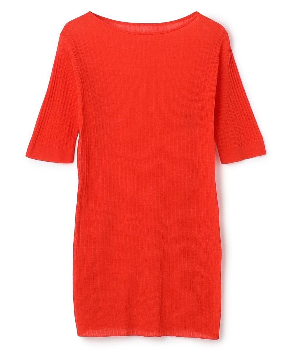 【アンクレイヴ/uncrave】のランダムリブシアーニット トップス インテリア・キッズ・メンズ・レディースファッション・服の通販 founy(ファニー) 　ファッション　Fashion　レディースファッション　Fashion for Women　トップス・カットソー　Cut & Sew Tops　ニット　Knit Tops & Sweaters　インナー　Innerwear　春　Spring　カーディガン　Cardigan, Knitwear　コーティング　Coating, Coated Finish　シンプル　Simple, Minimal　スリット　Slit, Slit Detail　セーター　Sweater, Knitwear　タンク　Tank Top, Sleeveless Top　ワンポイント　One Point, Statement Accent　S/S・春夏　SS, Spring/Summer, Warm Season　夏　Summer　スカーレット|ID: prp329100004837906 ipo3291000000036273199