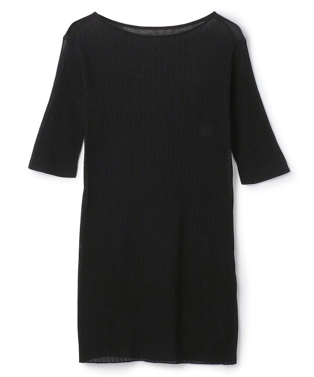 【アンクレイヴ/uncrave】のランダムリブシアーニット トップス インテリア・キッズ・メンズ・レディースファッション・服の通販 founy(ファニー) 　ファッション　Fashion　レディースファッション　Fashion for Women　トップス・カットソー　Cut & Sew Tops　ニット　Knit Tops & Sweaters　インナー　Innerwear　春　Spring　カーディガン　Cardigan, Knitwear　コーティング　Coating, Coated Finish　シンプル　Simple, Minimal　スリット　Slit, Slit Detail　セーター　Sweater, Knitwear　タンク　Tank Top, Sleeveless Top　ワンポイント　One Point, Statement Accent　S/S・春夏　SS, Spring/Summer, Warm Season　夏　Summer　ブラック|ID: prp329100004837906 ipo3291000000036273201