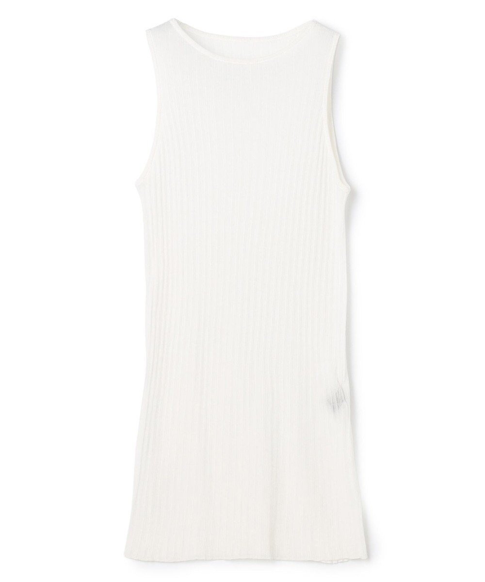 【アンクレイヴ/uncrave】のランダムリブシアーニット タンクトップ 人気、トレンドファッション・服の通販 founy(ファニー) 　ファッション　Fashion　レディースファッション　Fashion for Women　トップス・カットソー　Cut & Sew Tops　ニット　Knit Tops & Sweaters　インナー　Innerwear　春　Spring　カーディガン　Cardigan, Knitwear　コーティング　Coating, Coated Finish　シンプル　Simple, Minimal　タンク　Tank Top, Sleeveless Top　デコルテ　Décolleté, Neckline　S/S・春夏　SS, Spring/Summer, Warm Season　夏　Summer　 other-1|ID: prp329100004837909 ipo3291000000036273202