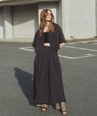 【アンクレイヴ/uncrave】のクールタッチカラータイプライター フレアスカート ダークブラウン|ID: prp329100004837914 ipo3291000000036273218