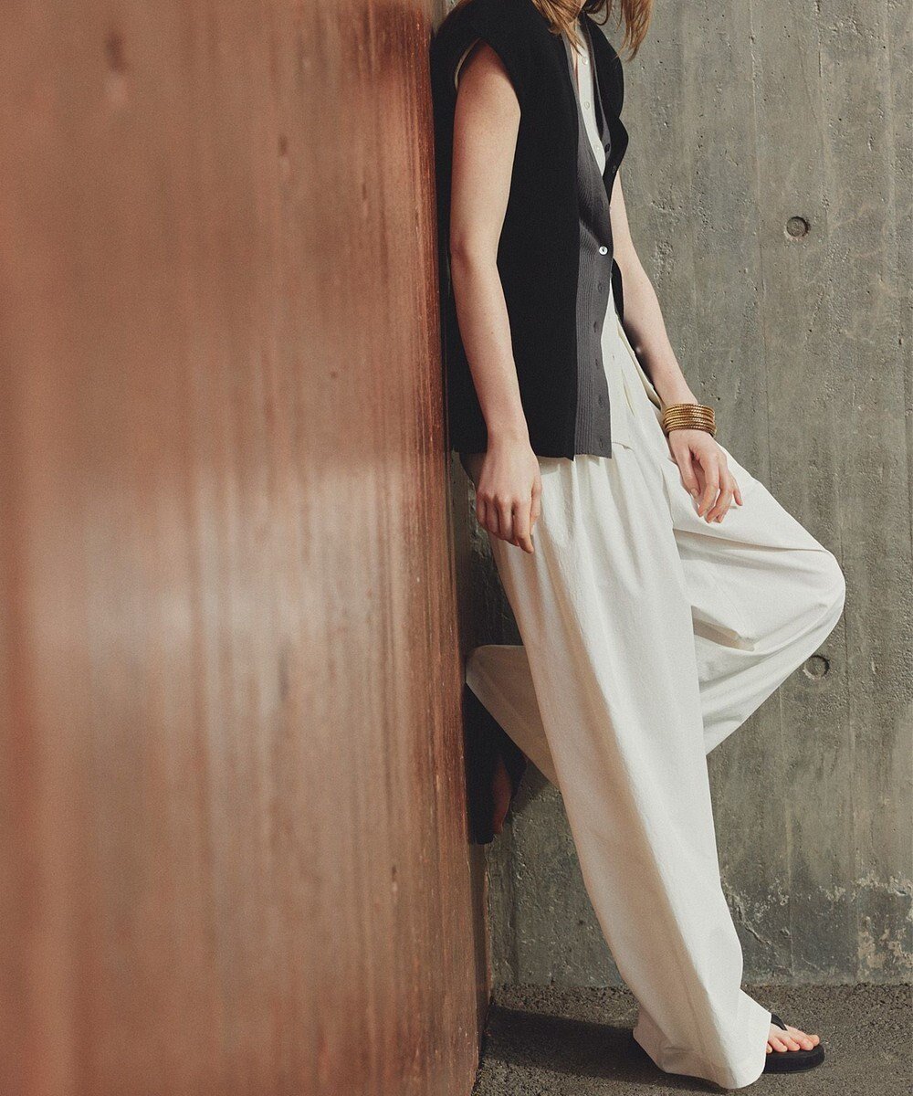 【アンクレイヴ/uncrave】のクールタッチカラータイプライター ワイドパンツ インテリア・キッズ・メンズ・レディースファッション・服の通販 founy(ファニー) 　ファッション　Fashion　レディースファッション　Fashion for Women　パンツ　Pants & Trousers　春　Spring　吸水　Absorbent, Quick-Dry　ジャケット　Jacket, Outerwear　セットアップ　Set-Up, Coordinated Outfit　タイプライター　Typewriter Fabric, Crisp Cotton　フレア　Flare, Flared　フロント　Front, Front Design　ペプラム　Peplum, Flared Hem　ワイド　Wide, Wide Fit　S/S・春夏　SS, Spring/Summer, Warm Season　おすすめ　Recommended / Our Picks　夏　Summer　オフ|ID: prp329100004837915 ipo3291000000036278740