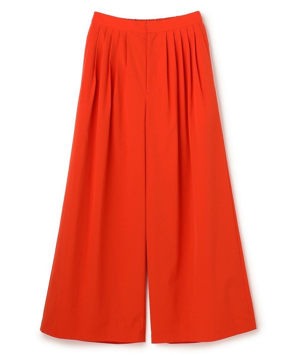 【アンクレイヴ/uncrave】のクールタッチカラータイプライター ワイドパンツ インテリア・キッズ・メンズ・レディースファッション・服の通販 founy(ファニー) 　ファッション　Fashion　レディースファッション　Fashion for Women　パンツ　Pants & Trousers　春　Spring　吸水　Absorbent, Quick-Dry　ジャケット　Jacket, Outerwear　セットアップ　Set-Up, Coordinated Outfit　タイプライター　Typewriter Fabric, Crisp Cotton　フレア　Flare, Flared　フロント　Front, Front Design　ペプラム　Peplum, Flared Hem　ワイド　Wide, Wide Fit　S/S・春夏　SS, Spring/Summer, Warm Season　おすすめ　Recommended / Our Picks　夏　Summer　スカーレット|ID: prp329100004837915 ipo3291000000036278741