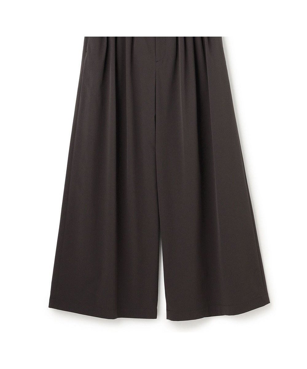 【アンクレイヴ/uncrave】のクールタッチカラータイプライター ワイドパンツ インテリア・キッズ・メンズ・レディースファッション・服の通販 founy(ファニー) 　ファッション　Fashion　レディースファッション　Fashion for Women　パンツ　Pants & Trousers　春　Spring　吸水　Absorbent, Quick-Dry　ジャケット　Jacket, Outerwear　セットアップ　Set-Up, Coordinated Outfit　タイプライター　Typewriter Fabric, Crisp Cotton　フレア　Flare, Flared　フロント　Front, Front Design　ペプラム　Peplum, Flared Hem　ワイド　Wide, Wide Fit　S/S・春夏　SS, Spring/Summer, Warm Season　おすすめ　Recommended / Our Picks　夏　Summer　ダークブラウン|ID: prp329100004837915 ipo3291000000036278743