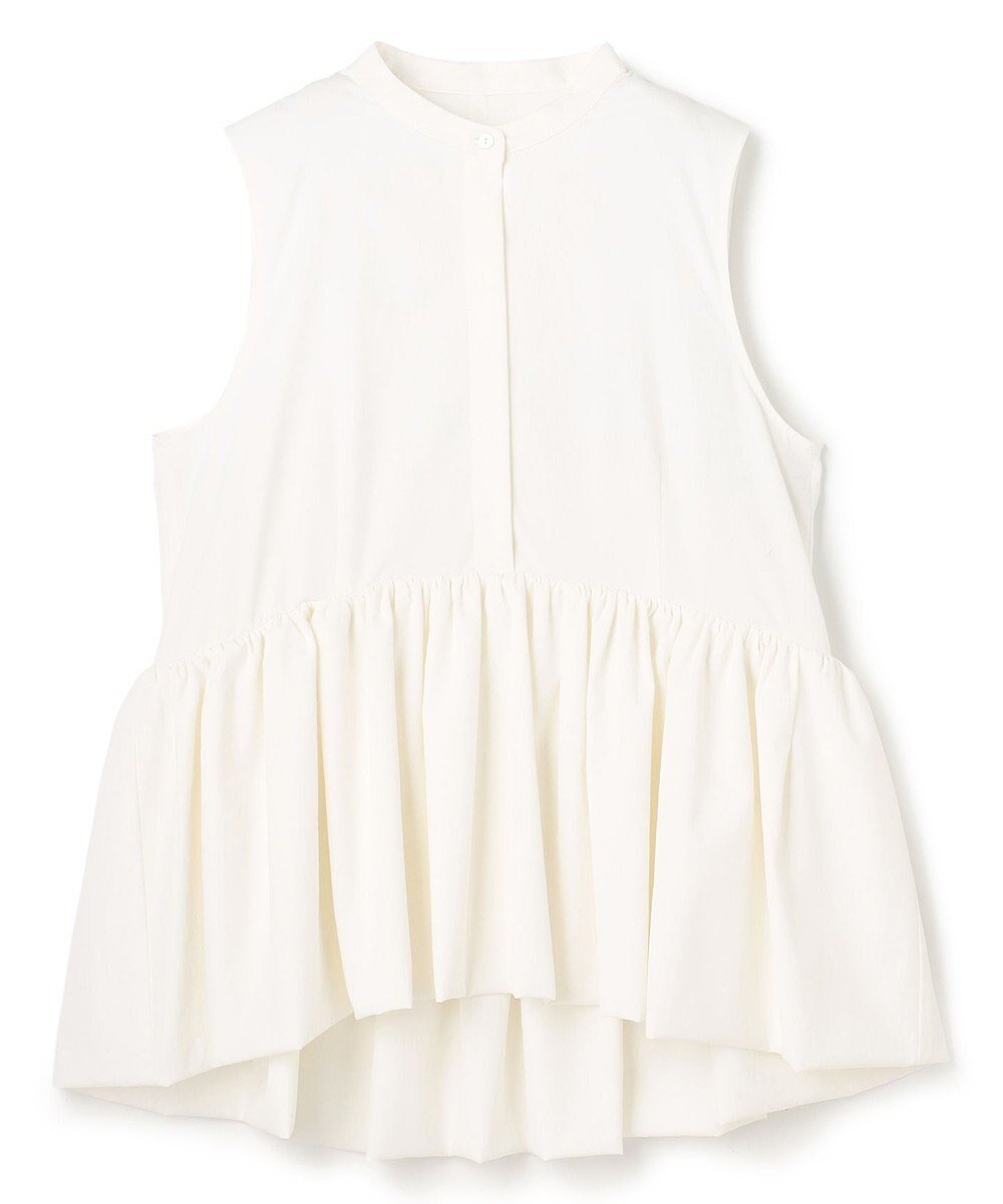 【アンクレイヴ/uncrave】のクールタッチカラータイプライター ペプラムブラウス インテリア・キッズ・メンズ・レディースファッション・服の通販 founy(ファニー) 　ファッション　Fashion　レディースファッション　Fashion for Women　トップス・カットソー　Cut & Sew Tops　シャツ・ブラウス・オフィスカジュアル　Elegant Blouses & Button-Ups　春　Spring　吸水　Absorbent, Quick-Dry　ジャケット　Jacket, Outerwear　タイプライター　Typewriter Fabric, Crisp Cotton　フォルム　Silhouette, Form　フレア　Flare, Flared　ペプラム　Peplum, Flared Hem　ワイド　Wide, Wide Fit　S/S・春夏　SS, Spring/Summer, Warm Season　夏　Summer　オフ|ID: prp329100004837916 ipo3291000000036273222