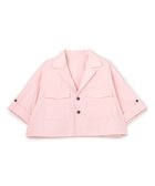 【アンクレイヴ/uncrave】のクールタッチカラータイプライター シャツジャケット 人気、トレンドファッション・服の通販 founy(ファニー) ファッション Fashion レディースファッション Fashion for Women アウター Coat / Outerwear Collection レディースジャケット・軽アウター Jackets 春 Spring 吸水 Absorbent, Quick-Dry ショート Short, Short Length ジャケット Jacket, Outerwear タイプライター Typewriter Fabric, Crisp Cotton バランス Balance, Style Balance フレア Flare, Flared ペプラム Peplum, Flared Hem ポケット Pocket, Pocket Detail ミリタリー Military, Army Style ワイド Wide, Wide Fit S/S・春夏 SS, Spring/Summer, Warm Season 夏 Summer thumbnail ピンク|ID: prp329100004837917 ipo3291000000036273231