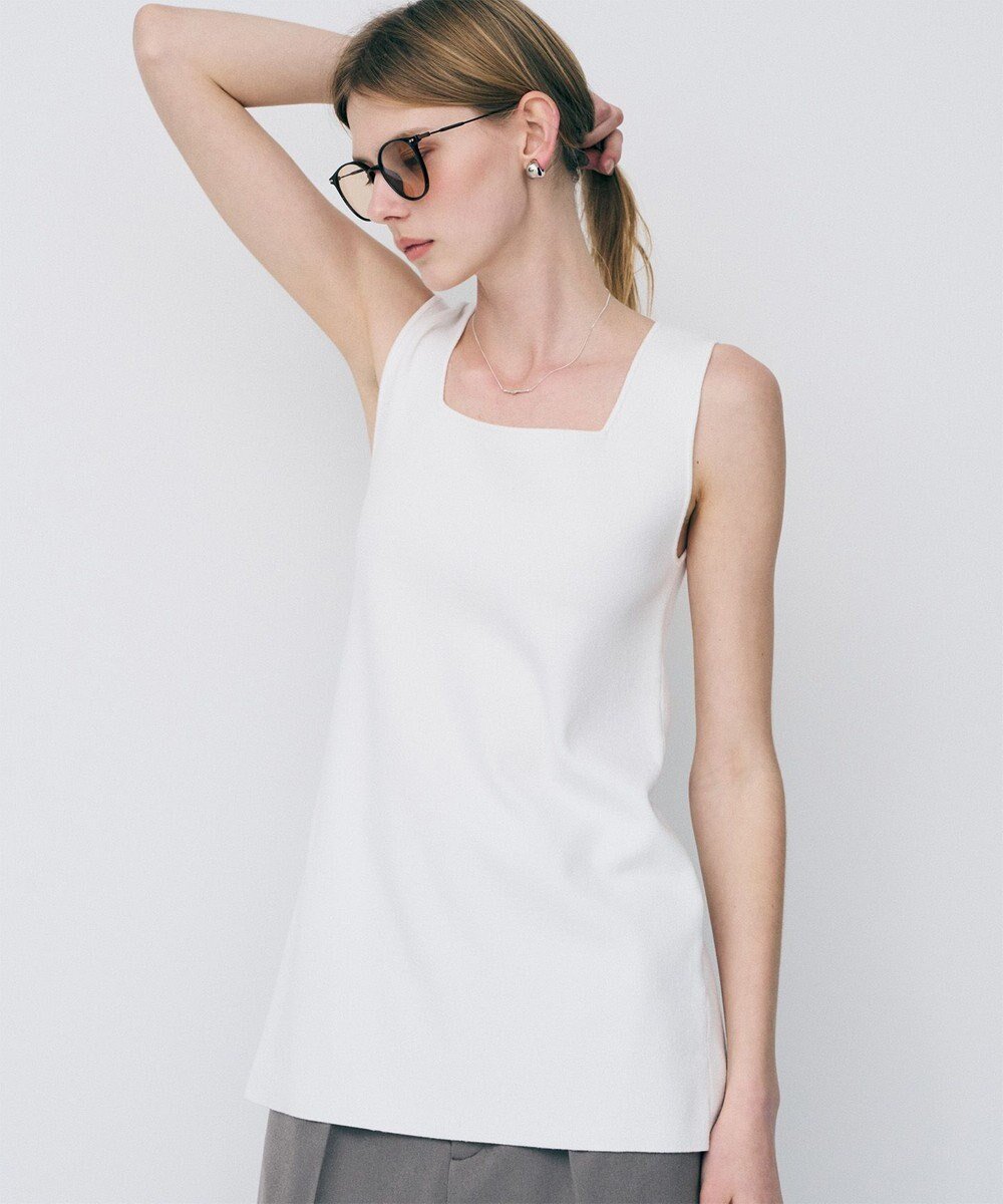 【アンクレイヴ/uncrave】の2WAYタンクトップ 人気、トレンドファッション・服の通販 founy(ファニー) ファッション Fashion レディースファッション Fashion for Women トップス・カットソー Cut & Sew Tops 春 Spring キャミソール Camisole, Spaghetti Strap Top スクエア Square, Square Shape ストレッチ Stretch, Stretchy Fabric スリット Slit, Slit Detail タンク Tank Top, Sleeveless Top フィット Fit, Slim Fit ボックス Boxy, Box Shape S/S・春夏 SS, Spring/Summer, Warm Season 夏 Summer other-1|ID: prp329100004837918 ipo3291000000035249417