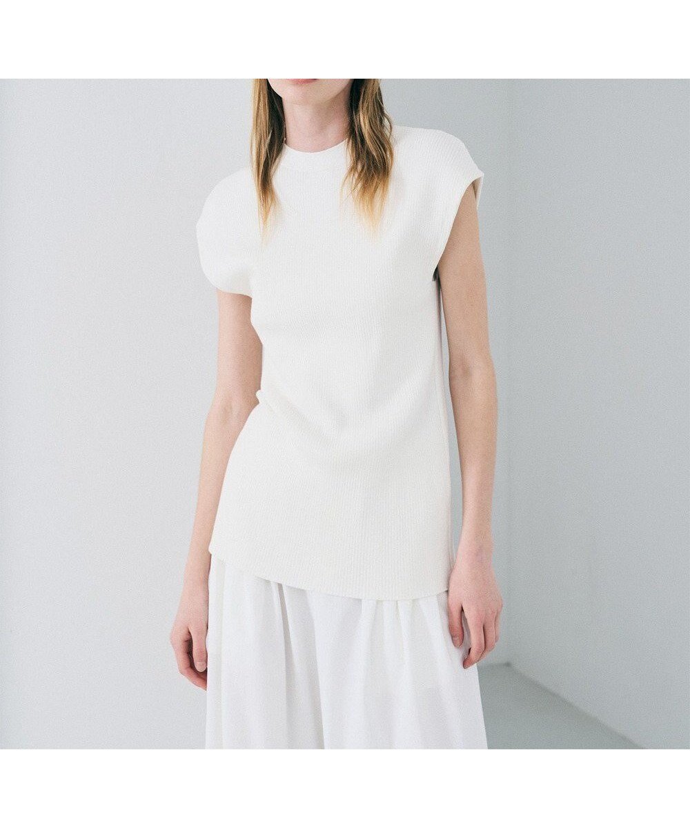 【アンクレイヴ/uncrave】のスムースニット 2WAYジレ インテリア・キッズ・メンズ・レディースファッション・服の通販 founy(ファニー) 　ファッション　Fashion　レディースファッション　Fashion for Women　アウター　Coat / Outerwear Collection　トップス・カットソー　Cut & Sew Tops　ニット　Knit Tops & Sweaters　ベスト&ジレ / 重ね着スタイル　Vests & Gilets　春　Spring　スリーブ　Sleeve, Long Sleeve / Short Sleeve　セーター　Sweater, Knitwear　フィット　Fit, Slim Fit　フレンチ　French, French Style　フロント　Front, Front Design　S/S・春夏　SS, Spring/Summer, Warm Season　夏　Summer　オフ|ID: prp329100004837922 ipo3291000000036278752