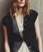 【アンクレイヴ/uncrave】のスムースニット 2WAYジレ 人気、トレンドファッション・服の通販 founy(ファニー) ファッション Fashion レディースファッション Fashion for Women アウター Coat / Outerwear Collection トップス・カットソー Cut & Sew Tops ニット Knit Tops & Sweaters ベスト&ジレ / 重ね着スタイル Vests & Gilets 春 Spring スリーブ Sleeve, Long Sleeve / Short Sleeve セーター Sweater, Knitwear フィット Fit, Slim Fit フレンチ French, French Style フロント Front, Front Design S/S・春夏 SS, Spring/Summer, Warm Season 夏 Summer thumbnail ブラック|ID: prp329100004837922 ipo3291000000036278755
