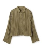 【アンクレイヴ/uncrave】のマシーンプリーツ シャツ カーキベージュ|ID: prp329100004837926 ipo3291000000035249460