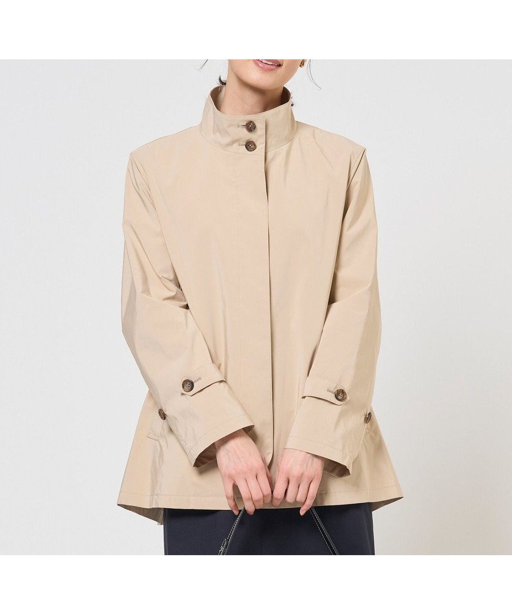 【ジェイ プレス/J.PRESS】の【WEB限定カラーあり】Artirosa スタンドカラー コート インテリア・キッズ・メンズ・レディースファッション・服の通販 founy(ファニー) 　ファッション　Fashion　レディースファッション　Fashion for Women　アウター　Coat / Outerwear Collection　コート・ロングコート・ピーコート　Long Coats, Peacoats & More　レディースジャケット・軽アウター　Jackets　ヴィンテージ　Vintage Style　春　Spring　コンパクト　Compact, Small Size　ジャケット　Jacket, Outerwear　スタンド　Stand Collar, Upright Stand　タフタ　Taffeta, Structured Fabric　バランス　Balance, Style Balance　プリーツ　Pleats, Pleated　ボックス　Boxy, Box Shape　S/S・春夏　SS, Spring/Summer, Warm Season　夏　Summer　エレガント 上品　Elegant　ベージュ系|ID: prp329100004837927 ipo3291000000035249464
