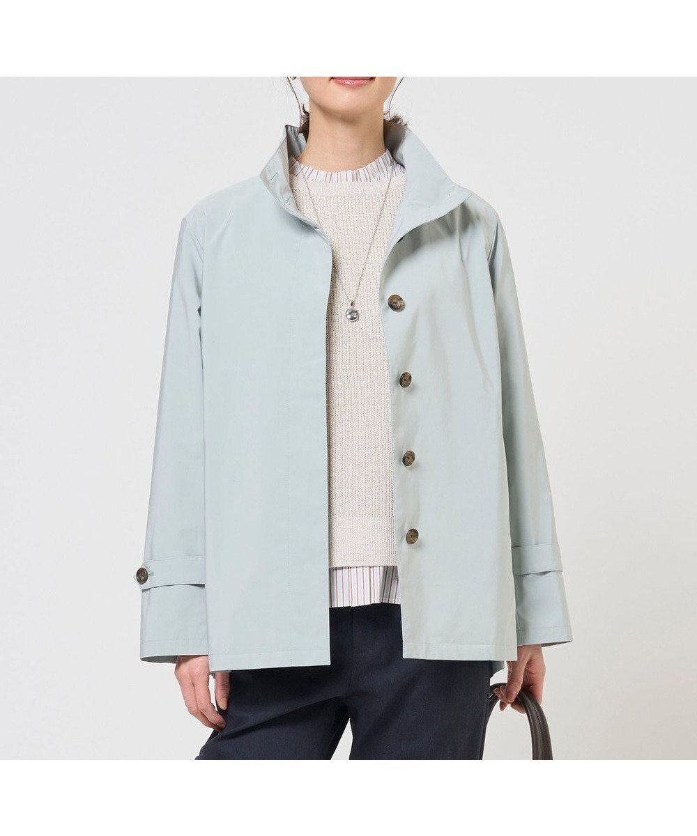 【ジェイ プレス/J.PRESS】の【WEB限定カラーあり】Artirosa スタンドカラー コート インテリア・キッズ・メンズ・レディースファッション・服の通販 founy(ファニー) 　ファッション　Fashion　レディースファッション　Fashion for Women　アウター　Coat / Outerwear Collection　コート・ロングコート・ピーコート　Long Coats, Peacoats & More　レディースジャケット・軽アウター　Jackets　ヴィンテージ　Vintage Style　春　Spring　コンパクト　Compact, Small Size　ジャケット　Jacket, Outerwear　スタンド　Stand Collar, Upright Stand　タフタ　Taffeta, Structured Fabric　バランス　Balance, Style Balance　プリーツ　Pleats, Pleated　ボックス　Boxy, Box Shape　S/S・春夏　SS, Spring/Summer, Warm Season　夏　Summer　エレガント 上品　Elegant　【WEB限定】スモーキーミント系|ID: prp329100004837927 ipo3291000000035249465