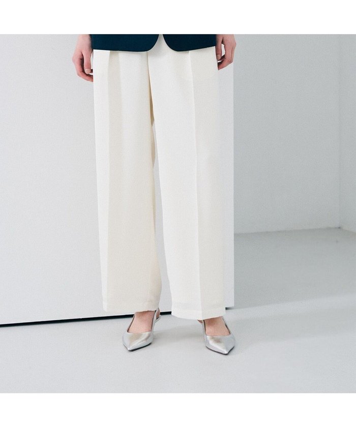 【アンクレイヴ/uncrave】のライトダブルサテン ワイドパンツ インテリア・キッズ・メンズ・レディースファッション・服の通販 founy(ファニー) https://founy.com/ ファッション Fashion レディースファッション Fashion for Women パンツ Pants & Trousers 春 Spring サテン Satin, Glossy Fabric シルク Silk, 100% Silk ジャケット Jacket, Outerwear ストレート Straight, Straight Cut とろみ Fluid, Flowy Fabric ダブル Double, Double-Breasted バイアス Bias, Diagonal Cut バランス Balance, Style Balance パターン Pattern, Design Print リラックス Relax, Relaxed Fit ワイド Wide, Wide Fit S/S・春夏 SS, Spring/Summer, Warm Season 夏 Summer エレガント 上品 Elegant |ID: prp329100004837932 ipo3291000000035249496