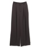 【アンクレイヴ/uncrave】のライトダブルサテン ワイドパンツ ダークブラウン|ID: prp329100004837932 ipo3291000000035249499
