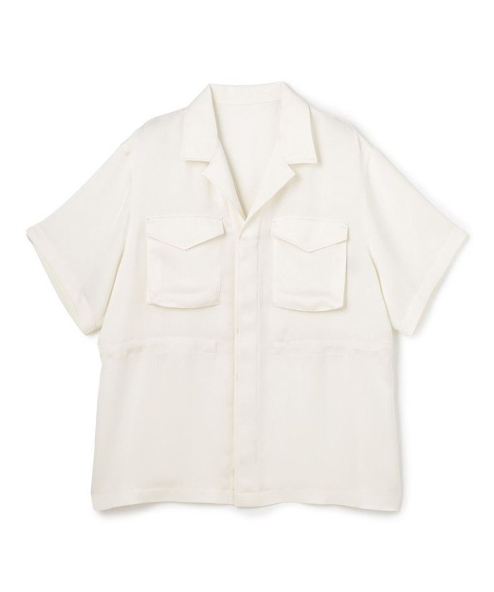 【アンクレイヴ/uncrave】のライトダブルサテン シャツジャケット インテリア・キッズ・メンズ・レディースファッション・服の通販 founy(ファニー) https://founy.com/ ファッション Fashion レディースファッション Fashion for Women アウター Coat / Outerwear Collection レディースジャケット・軽アウター Jackets 春 Spring サテン Satin, Glossy Fabric シルク Silk, 100% Silk ジャケット Jacket, Outerwear ストレート Straight, Straight Cut セットアップ Set-Up, Coordinated Outfit とろみ Fluid, Flowy Fabric ダブル Double, Double-Breasted ドローコード Drawcord, Drawstring Cord バイアス Bias, Diagonal Cut バランス Balance, Style Balance ペプラム Peplum, Flared Hem ミリタリー Military, Army Style ワイド Wide, Wide Fit S/S・春夏 SS, Spring/Summer, Warm Season おすすめ Recommended / Our Picks 夏 Summer エレガント 上品 Elegant |ID: prp329100004837933 ipo3291000000035249502