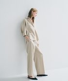 【アンクレイヴ/uncrave】のウォッシャブルドライサップ ワイドパンツ(サスペンダー付き) シャンブレーベージュ|ID: prp329100004837934 ipo3291000000035249509