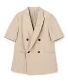 【アンクレイヴ/uncrave】のウォッシャブルドライサップ ハーフスリーブジャケット シャンブレーベージュ|ID: prp329100004837938 ipo3291000000035249535