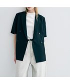 【アンクレイヴ/uncrave】のウォッシャブルドライサップ ハーフスリーブジャケット ブラック|ID: prp329100004837938 ipo3291000000035249539