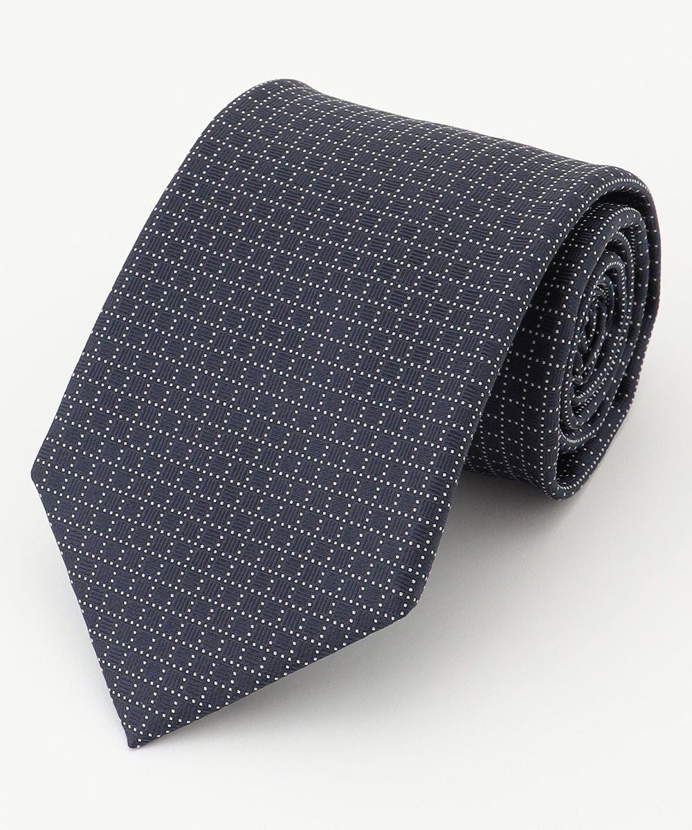 【カシヤマ/KASHIYAMA / MEN】のKASHIYAMAオリジナル【JAPAN MADE】ジオメトリックネクタイ インテリア・キッズ・メンズ・レディースファッション・服の通販 founy(ファニー) 　ファッション　Fashion　メンズファッション　Fashion for Men　イタリア　Italy　シルク　Silk, 100% Silk　スーツ　Suit, Formalwear　ネイビー|ID: prp329100004838795 ipo3291000000035260656