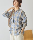 【アメリカンホリック/AMERICAN HOLIC】の【イージーケア】 チェックバックタックシャツ Blue|ID: prp329100004838800 ipo3291000000035260677