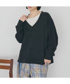 【アメリカンホリック/AMERICAN HOLIC】のVネックスムース起毛プルオーバー Black|ID: prp329100004838812 ipo3291000000035517166