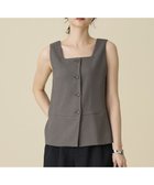 【自由区/JIYU-KU】の【セットアップ対応】リネンライクシンセティックノースリーブ ブラウス カーキ|ID: prp329100004838827 ipo3291000000035260781