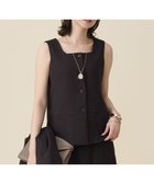 【自由区/JIYU-KU】の【セットアップ対応】リネンライクシンセティックノースリーブ ブラウス ダークブラウン|ID: prp329100004838827 ipo3291000000035517218