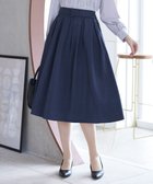 【ティアクラッセ/Tiaclasse】のベルト付きフレアスカート ダークブルー|ID: prp329100004838843 ipo3291000000035260837