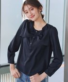 【ティアクラッセ/Tiaclasse】のリボン風ブラウス ネイビー|ID: prp329100004838844 ipo3291000000035517276