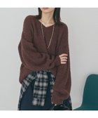 【アメリカンホリック/AMERICAN HOLIC】のミニシャギーラメニットプルオーバー Brown|ID: prp329100004838854 ipo3291000000035724283