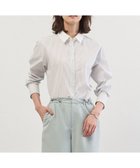 【ジェイ プレス/J.PRESS】の【WEB限定カラーあり・2way】エステネージュ TYPEWRITER STRIPE シャツ 【WEB限定】ホワイト×ネイビーストライプ系|ID: prp329100004838855 ipo3291000000035634884