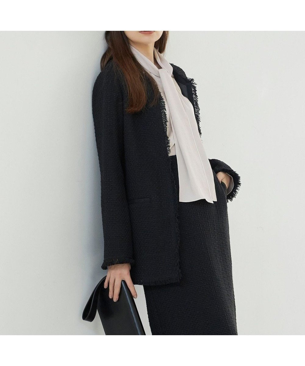 【アイシービー/iCB】の【セットアップ着用可能】ロービングツイード ノーカラージャケット 人気、トレンドファッション・服の通販 founy(ファニー) 　ファッション　Fashion　レディースファッション　Fashion for Women　アウター　Coat / Outerwear Collection　レディースジャケット・軽アウター　Jackets　ノーカラージャケット / シンプル上品コーデ　Collarless Jackets　イタリア　Italy　春　Spring　秋　Autumn　カーディガン　Cardigan, Knitwear　今季　This Season, Current Season　ジャケット　Jacket, Outerwear　セットアップ　Set-Up, Coordinated Outfit　ツイード　Twill, Twill Weave　ポケット　Pocket, Pocket Detail　ミドル　Middle Length, Mid Height　A/W・秋冬　Autumn/Winter　おすすめ　Recommended / Our Picks　2023年　2023　2023-2024秋冬・A/W　Autumn/Winter 2023–24 AW23–24　セレモニー　Ceremony　 other-1|ID: prp329100004838856 ipo3291000000035726457
