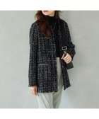 【アイシービー/iCB】の【セットアップ着用可能】ロービングツイード ノーカラージャケット ブラック×オフホワイト系|ID: prp329100004838856 ipo3291000000035726460