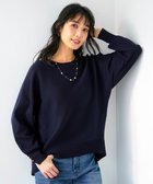 【エニィ スィス/any SiS】の【花粉リリース】ドルマン ニット ネイビー|ID: prp329100004838871 ipo3291000000036378913