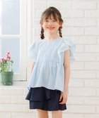 【組曲 / KIDS/KUMIKYOKU】の【110-140㎝】レースペプラム ブラウス 人気、トレンドファッション・服の通販 founy(ファニー) ファッション Fashion キッズファッション Fashion for Kids トップス・カットソー Cut & Sew Tops フロント Front, Front Design ペプラム Peplum, Flared Hem レース Lace, Lace Fabric エレガント 上品 Elegant 夏 Summer 春 Spring S/S・春夏 SS, Spring/Summer, Warm Season 楽ちん Easy Fit, Comfortable 洗える Machine Washable thumbnail サックスブルー|ID: prp329100004839328 ipo3291000000036198939