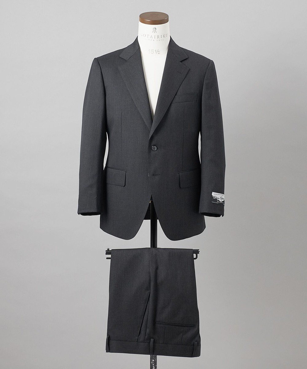 【五大陸/gotairiku / MEN】の【御幸毛織】ドライスピナーツイルストレッチスーツ_グレー インテリア・キッズ・メンズ・レディースファッション・服の通販 founy(ファニー) 　ファッション　Fashion　メンズファッション　Fashion for Men　セットアップ　Matching Sets　ストレッチ　Stretch, Stretchy Fabric　スーツ　Suit, Formalwear　セットアップ　Set-Up, Coordinated Outfit　フィット　Fit, Slim Fit　レギュラー　Regular, Standard Fit　夏　Summer　S/S・春夏　SS, Spring/Summer, Warm Season　A/W・秋冬　Autumn/Winter　グレー系|ID: prp329100004839336 ipo3291000000035265760