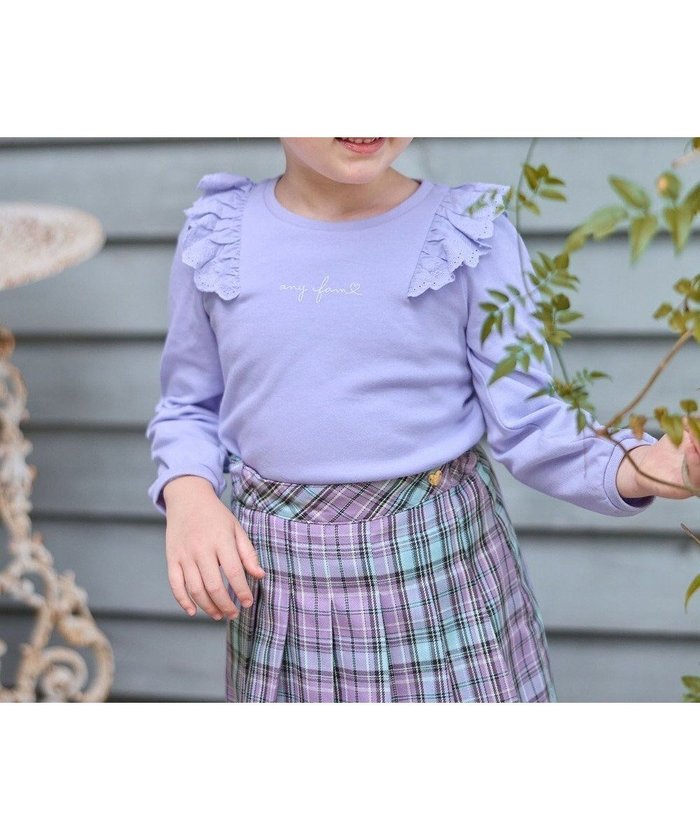【エニィ/ANY / KIDS】の肩レース長袖Tシャツ インテリア・キッズ・メンズ・レディースファッション・服の通販 founy(ファニー) https://founy.com/ ファッション Fashion キッズファッション Fashion for Kids トップス・カットソー Cut & Sew Tops カットソー Cut and Sewn Top ガーリー Girly, Feminine Style シンプル Simple, Minimal ポケット Pocket, Pocket Detail リボン Ribbon, Bow レース Lace, Lace Fabric 秋 Autumn A/W・秋冬 Autumn/Winter 長袖 Long Sleeve, Full Sleeve |ID: prp329100004839346 ipo3291000000036084260