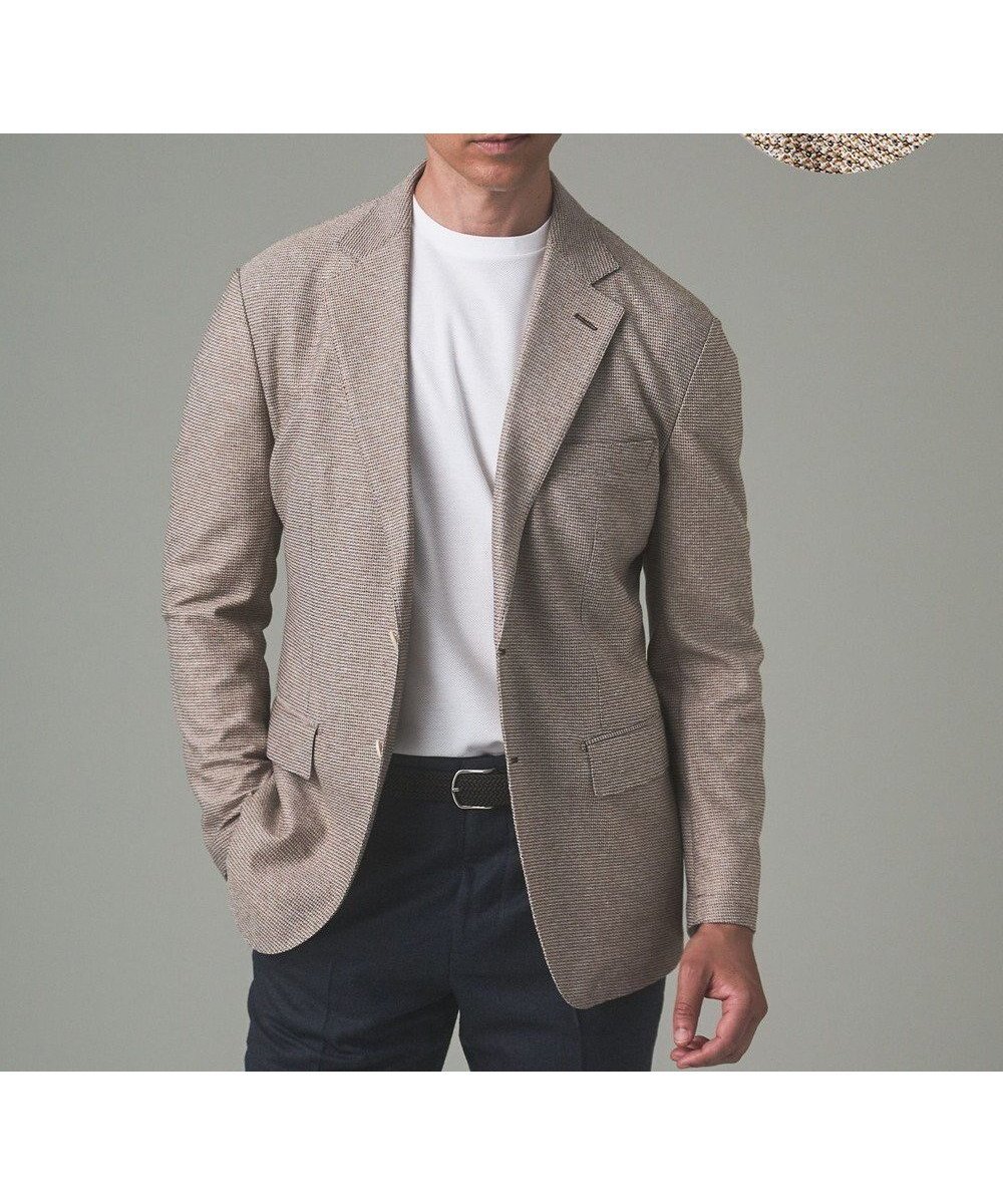 【五大陸/gotairiku / MEN】の【吸水速乾/ウォッシャブル】ノルマンディーリネン カーディガンジャケット(24年モデル) インテリア・キッズ・メンズ・レディースファッション・服の通販 founy(ファニー) 　ファッション　Fashion　メンズファッション　Fashion for Men　アウター　Men's Coats Outerwear　テーラードジャケット　Tailored Jackets & Blazers　ウォッシャブル　Machine Washable　春　Spring　カーディガン　Cardigan, Knitwear　吸水　Absorbent, Quick-Dry　シェイプ　Shape, Slim Fit　ジャケット　Jacket, Outerwear　ストレッチ　Stretch, Stretchy Fabric　テーラード　Tailored, Tailored Fit　パッチ　Patch, Appliqué　フラップ　Flap, Flap Pocket　フレンチ　French, French Style　ポケット　Pocket, Pocket Detail　リネン　Linen, Linen Fabric　S/S・春夏　SS, Spring/Summer, Warm Season　おすすめ　Recommended / Our Picks　夏　Summer　旅行　Travel　エレガント 上品　Elegant　ビジネス 仕事 通勤　Business / Work / Commuting　ダークブラウン系|ID: prp329100004839350 ipo3291000000035888239