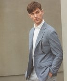 【五大陸/gotairiku / MEN】の【吸水速乾/ウォッシャブル】ノルマンディーリネン カーディガンジャケット(24年モデル) サックスブルー系|ID: prp329100004839350 ipo3291000000035888248