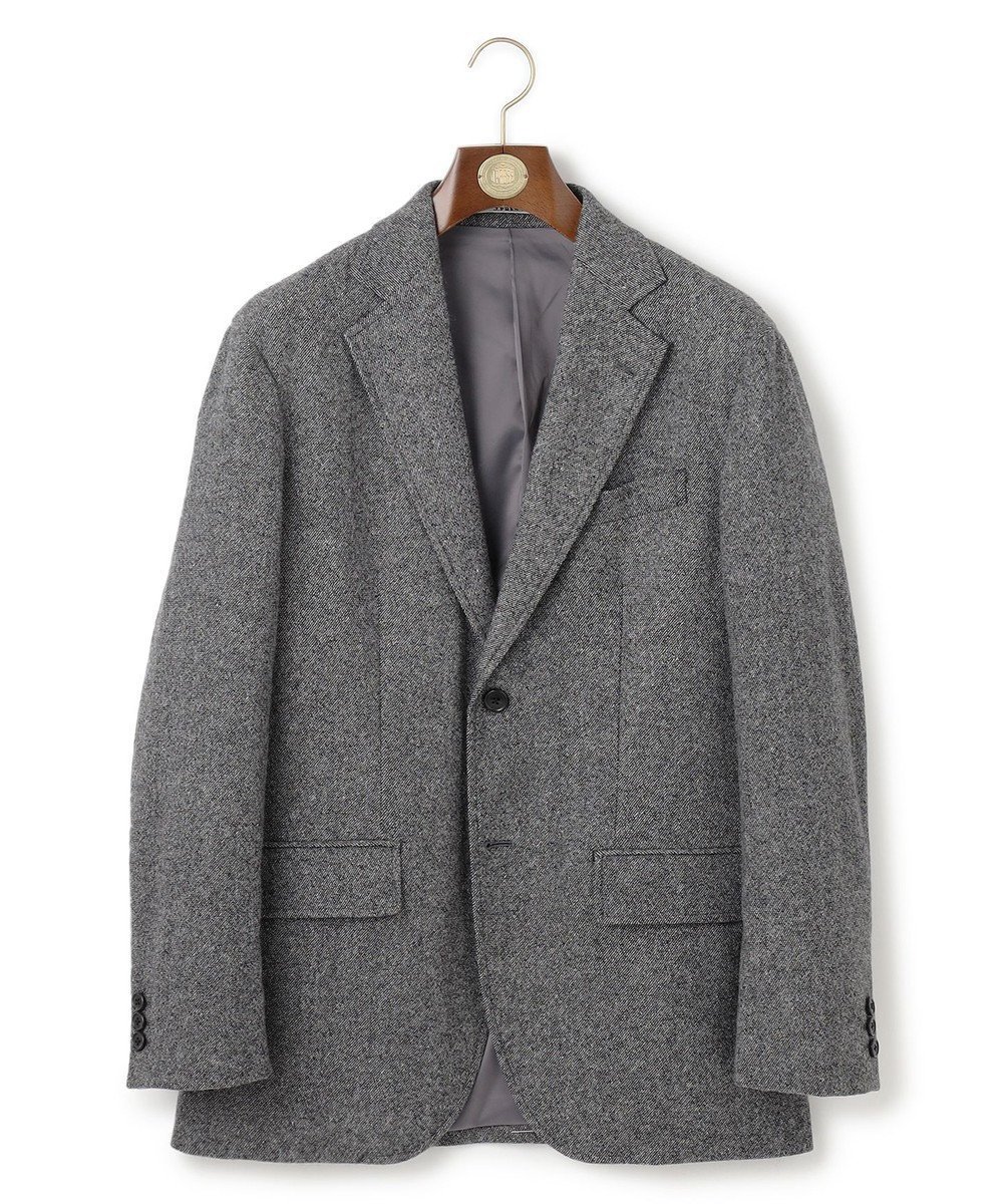 【ジェイ プレス/J.PRESS / MEN】の【WEB・一部店舗限定】カシミヤブレンド ストレッチツイル ジャケット / 2B / セットアップ可 インテリア・キッズ・メンズ・レディースファッション・服の通販 founy(ファニー) 　ファッション　Fashion　メンズファッション　Fashion for Men　アウター　Men's Coats Outerwear　テーラードジャケット　Tailored Jackets & Blazers　ジャケット　Jacket, Outerwear　スラックス　Slacks, Dress Pants　セットアップ　Set-Up, Coordinated Outfit　フォルム　Silhouette, Form　リラックス　Relax, Relaxed Fit　エレガント 上品　Elegant　A/W・秋冬　Autumn/Winter　ライトグレー系|ID: prp329100004839355 ipo3291000000035634660