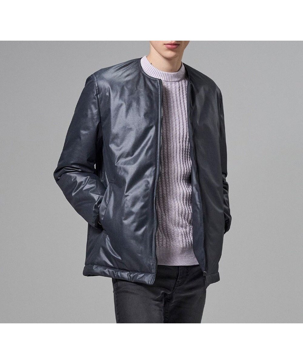 【ジョゼフ オム/JOSEPH HOMME / MEN】の新素材【アウタードッキング対応】ラインアートジャガード ブルゾン インテリア・キッズ・メンズ・レディースファッション・服の通販 founy(ファニー) ファッション Fashion メンズファッション Fashion for Men アウター Men's Coats Outerwear ブルゾンジャケット / カジュアルアウター Bomber Jackets & Blousons シンプル Simple, Minimal ジャケット Jacket, Outerwear ドッキング Docking, Mixed Material ドローコード Drawcord, Drawstring Cord バランス Balance, Style Balance フロント Front, Front Design ブルゾン Blouson, Bomber Jacket 防寒 Cold Protection, Winter-Ready モッズコート Mods Coat, Military Parka ライナー Liner, Inner Layer A/W・秋冬 Autumn/Winter グレー系|ID: prp329100004839360 ipo3291000000035265850