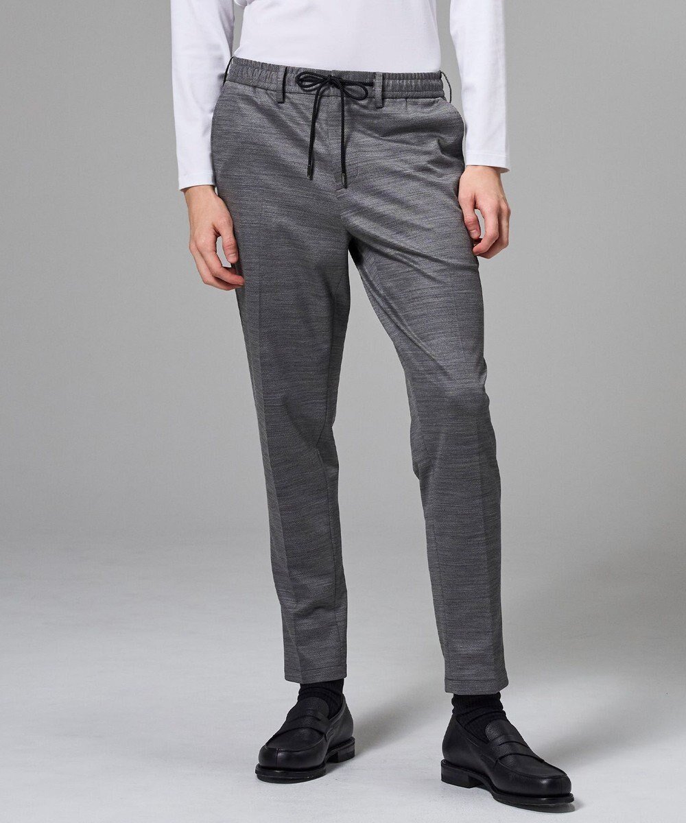【ジョゼフ オム/JOSEPH HOMME / MEN】の【セットアップ対応】スプリングウールジャージー ドロスト付きテーパードパンツ / PEGG CONVERTIBLE インテリア・キッズ・メンズ・レディースファッション・服の通販 founy(ファニー) 　ファッション　Fashion　メンズファッション　Fashion for Men　ボトムス　Bottoms　ウォッシャブル　Machine Washable　春　Spring　セットアップ　Set-Up, Coordinated Outfit　テーパード　Tapered, Tapered Pants　ドローコード　Drawcord, Drawstring Cord　フォーマル　Formal, Dressy　ボトム　Bottoms, Lower Wear　ポケット　Pocket, Pocket Detail　ループ　Loop, Loop Knit　レギュラー　Regular, Standard Fit　冬　Winter / This Winter　S/S・春夏　SS, Spring/Summer, Warm Season　夏　Summer　エレガント 上品　Elegant　ビジネス 仕事 通勤　Business / Work / Commuting　ライトグレー系|ID: prp329100004839361 ipo3291000000036295171