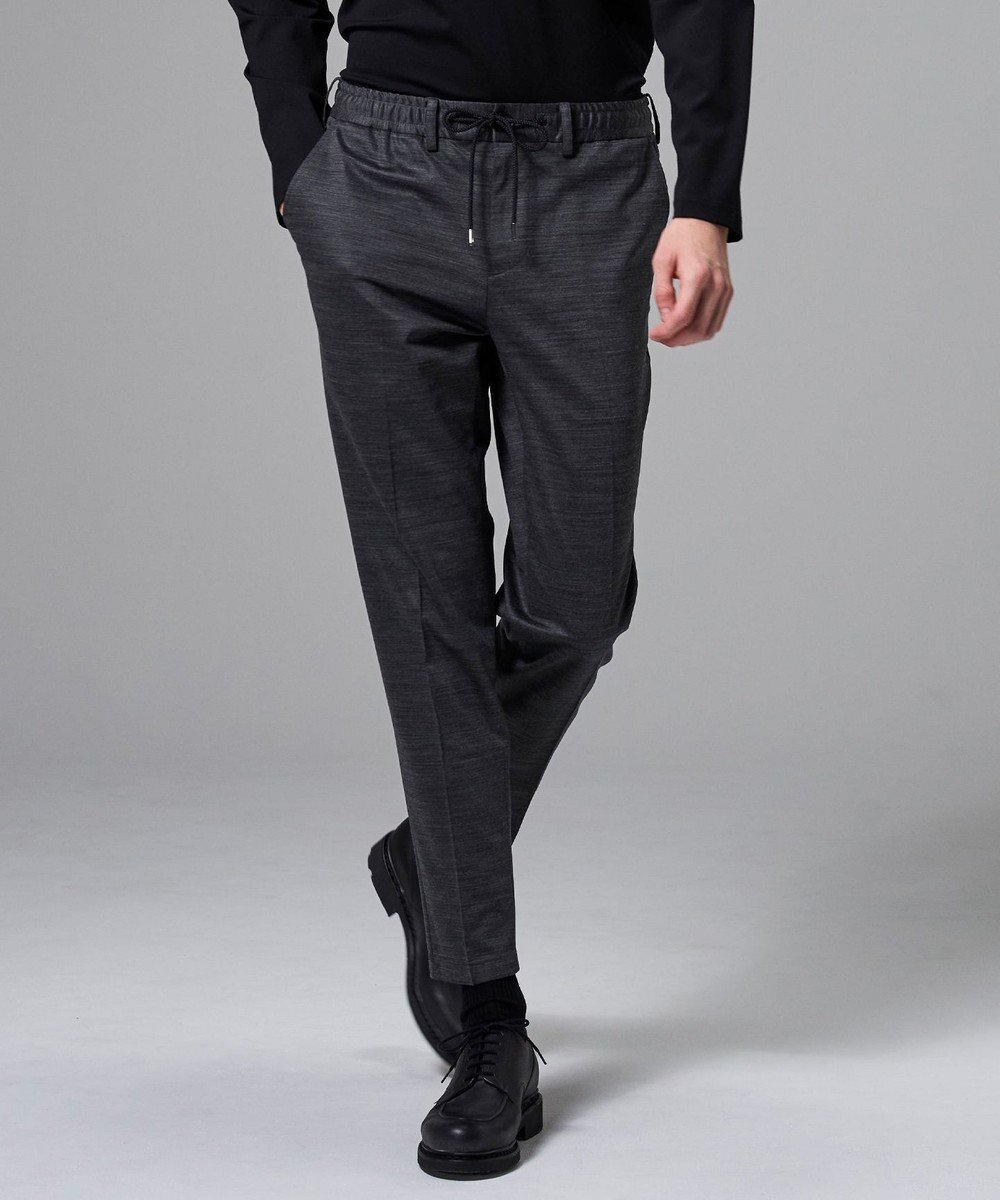 【ジョゼフ オム/JOSEPH HOMME / MEN】の【セットアップ対応】スプリングウールジャージー ドロスト付きテーパードパンツ / PEGG CONVERTIBLE インテリア・キッズ・メンズ・レディースファッション・服の通販 founy(ファニー) 　ファッション　Fashion　メンズファッション　Fashion for Men　ボトムス　Bottoms　ウォッシャブル　Machine Washable　春　Spring　セットアップ　Set-Up, Coordinated Outfit　テーパード　Tapered, Tapered Pants　ドローコード　Drawcord, Drawstring Cord　フォーマル　Formal, Dressy　ボトム　Bottoms, Lower Wear　ポケット　Pocket, Pocket Detail　ループ　Loop, Loop Knit　レギュラー　Regular, Standard Fit　冬　Winter / This Winter　S/S・春夏　SS, Spring/Summer, Warm Season　夏　Summer　エレガント 上品　Elegant　ビジネス 仕事 通勤　Business / Work / Commuting　グレー系|ID: prp329100004839361 ipo3291000000036295172