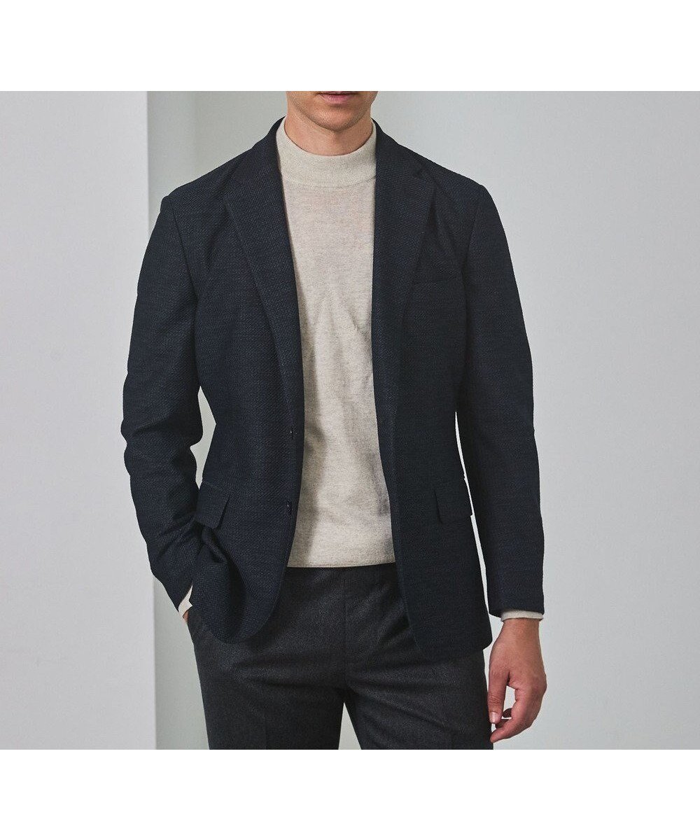 【五大陸/gotairiku / MEN】のカーディガンジャケット秋冬版【洗える/シワになりにくい/ストレッチ】リンクス BIZ ジャケット インテリア・キッズ・メンズ・レディースファッション・服の通販 founy(ファニー) 　ファッション　Fashion　メンズファッション　Fashion for Men　アウター　Men's Coats Outerwear　テーラードジャケット　Tailored Jackets & Blazers　インナー　Innerwear　春　Spring　洗える　Machine Washable　秋　Autumn　カーディガン　Cardigan, Knitwear　シェイプ　Shape, Slim Fit　ジャケット　Jacket, Outerwear　ストレッチ　Stretch, Stretchy Fabric　スーツ　Suit, Formalwear　パターン　Pattern, Design Print　パフォーマンス　Performance, Active Function　リラックス　Relax, Relaxed Fit　A/W・秋冬　Autumn/Winter　旅行　Travel　ビジネス 仕事 通勤　Business / Work / Commuting　ネイビー系8|ID: prp329100004839371 ipo3291000000035764934
