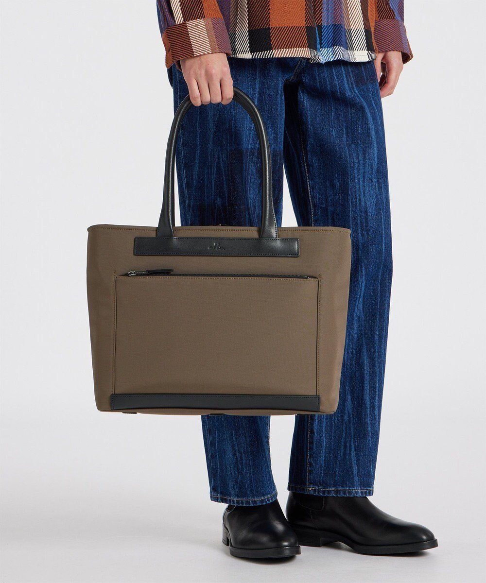【ポールスミス/Paul Smith / MEN】のPS Paul Smith ビジネス ナイロン トートバッグ インテリア・キッズ・メンズ・レディースファッション・服の通販 founy(ファニー) ファッション Fashion メンズファッション Fashion for Men バッグ Bags トートバッグ / 通勤・大容量バッグ Tote Bags おすすめ Recommended / Our Picks ギフト プレゼント Gift / Present シンプル Simple, Minimal スタイリッシュ Stylish, Fashionable ビジネス 仕事 通勤 Business / Work / Commuting メンズ Men's, Menswear 軽量 Lightweight, Ultra Light ベージュ|ID: prp329100004839382 ipo3291000000035909436