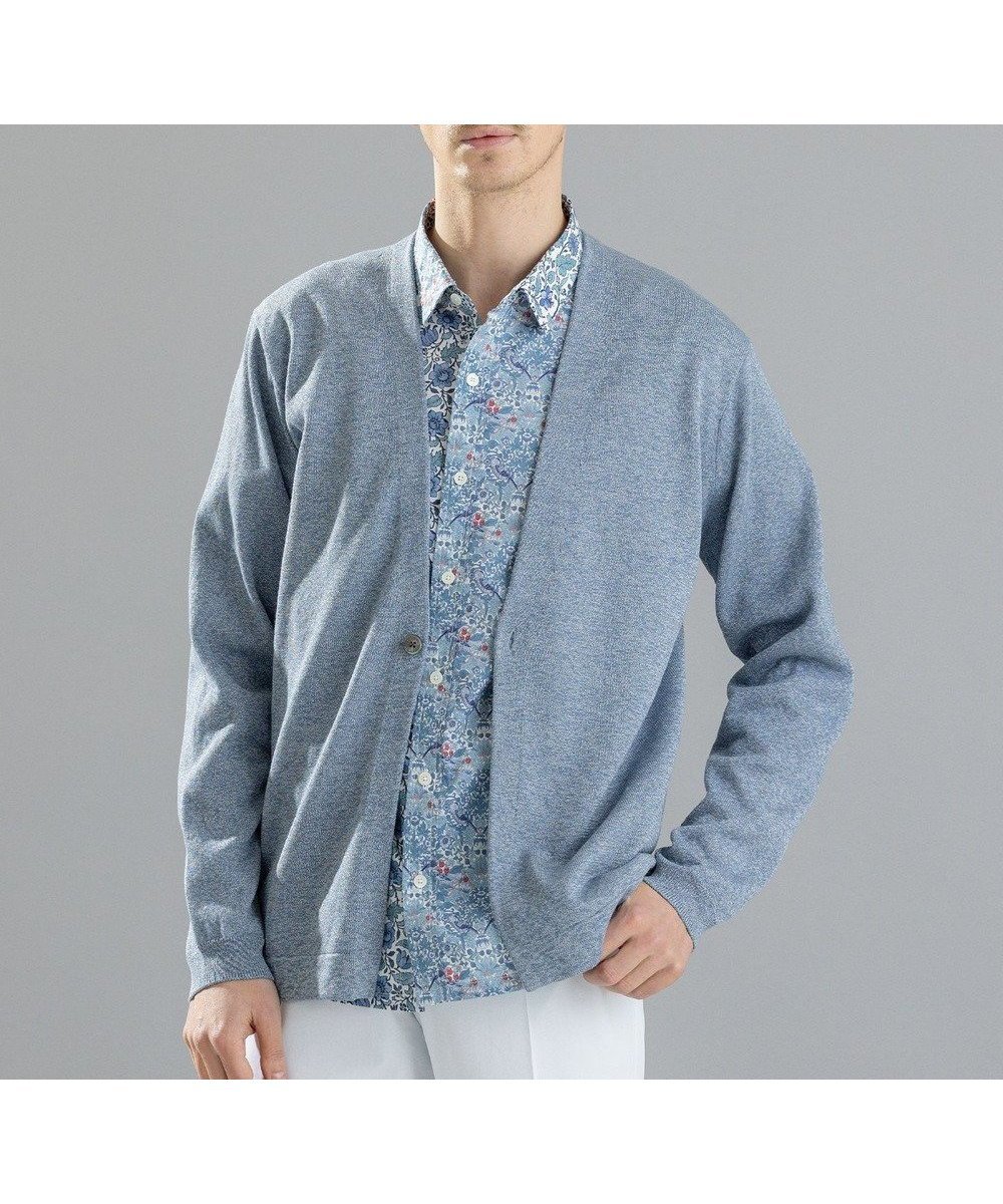 【ジョゼフ オム/JOSEPH HOMME / MEN】のウォッシャブルペーパー カーディガン インテリア・キッズ・メンズ・レディースファッション・服の通販 founy(ファニー) 　ファッション　Fashion　メンズファッション　Fashion for Men　トップス・カットソー　Cut & Sew Tops　ニット・セーター / 定番トップス　Knit Tops & Sweaters　カーディガン / 羽織り　Cardigans　カットソー　Cut and Sewn Top　カーディガン　Cardigan, Knitwear　セーター　Sweater, Knitwear　フロント　Front, Front Design　リラックス　Relax, Relaxed Fit　エレガント 上品　Elegant　ビジネス 仕事 通勤　Business / Work / Commuting　夏　Summer　春　Spring　S/S・春夏　SS, Spring/Summer, Warm Season　サックスブルー系|ID: prp329100004839401 ipo3291000000036295149