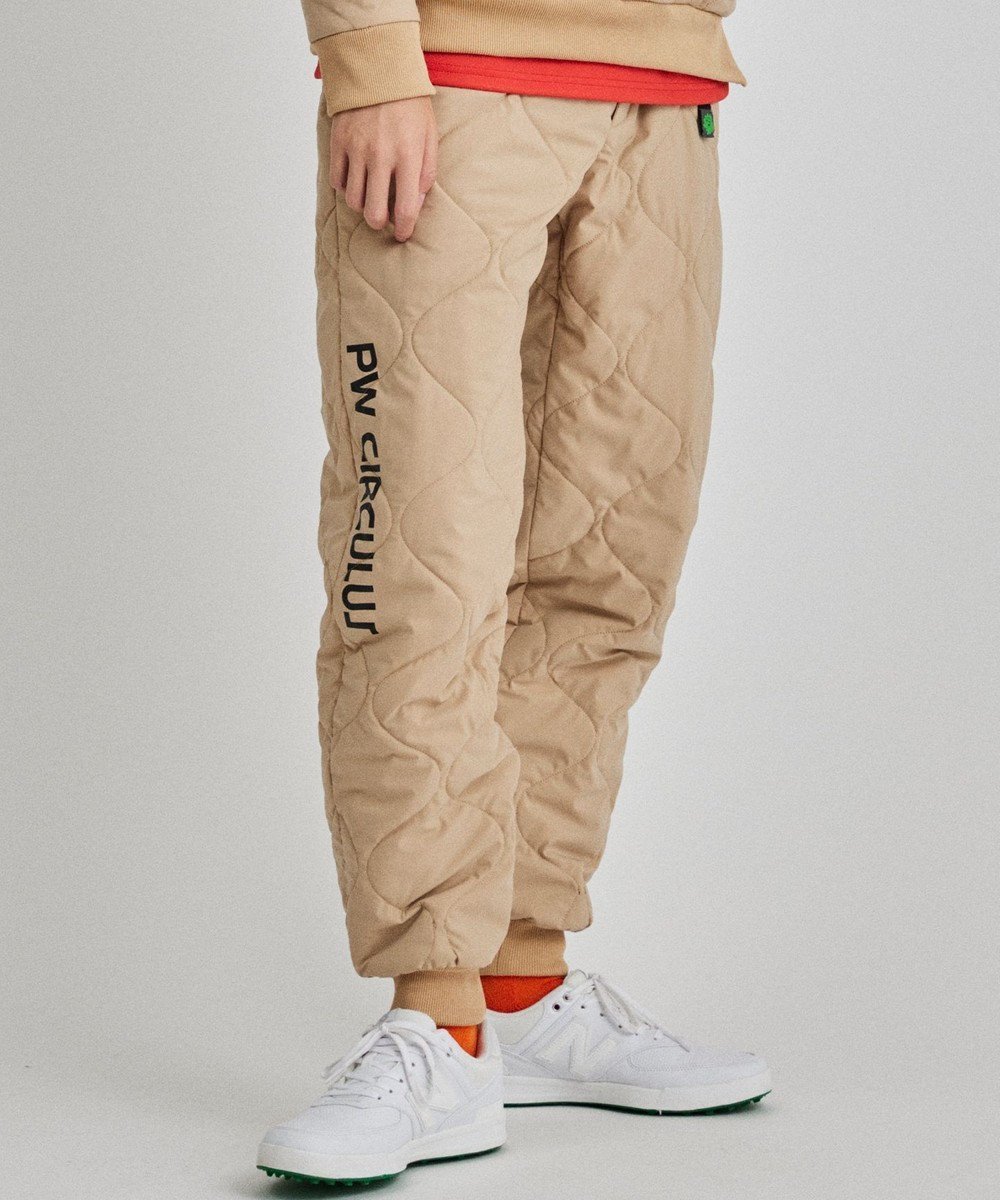 【ピーダブリュサーキュラス/PW CIRCULUS / MEN】の【MEN】ひょうたんキルト中綿ワイドジョガーパンツ インテリア・キッズ・メンズ・レディースファッション・服の通販 founy(ファニー) 　ファッション　Fashion　メンズファッション　Fashion for Men　ボトムス　Bottoms　2024年　2024　2024-2025秋冬・A/W　Autumn/Winter 2024–25 AW24–25　キルティング　Quilted, Quilting　キルト　Quilt, Quilted Fabric　クール　Cool, Chic　ゴルフ　Golf　ストレッチ　Stretch, Stretchy Fabric　トレンド　Trend, Trending Now　フィット　Fit, Slim Fit　ブルゾン　Blouson, Bomber Jacket　プリント　Print, Printed Pattern　冬　Winter / This Winter　A/W・秋冬　Autumn/Winter　ベージュ系|ID: prp329100004839410 ipo3291000000035266131