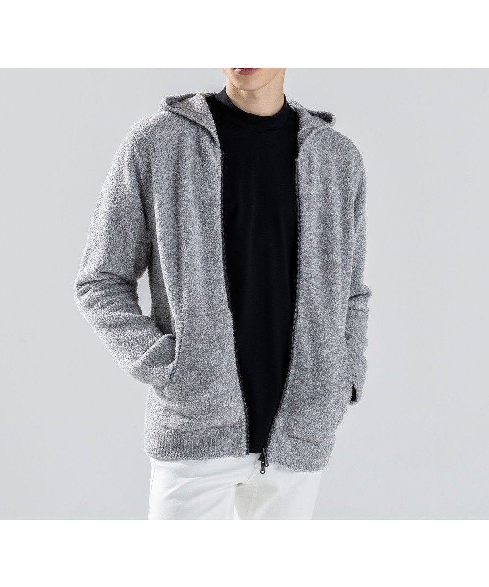 【ジョゼフ オム/JOSEPH HOMME / MEN】の【新素材】ジェントルフィットボア ジップアップフーディー インテリア・キッズ・メンズ・レディースファッション・服の通販 founy(ファニー) 　ファッション　Fashion　メンズファッション　Fashion for Men　トップス・カットソー　Cut & Sew Tops　パーカー・フーディー / カジュアルコーデ　Hoodies & Parkas　おすすめ　Recommended / Our Picks　タオル　Towel, Bath Towel　パーカー　Hoodie, Parka　フロント　Front, Front Design　ベーシック　Basic, Essential　ポケット　Pocket, Pocket Detail　A/W・秋冬　Autumn/Winter　羽織　Haori, Light Jacket　軽量　Lightweight, Ultra Light　ライトグレー系|ID: prp329100004839419 ipo3291000000035266237