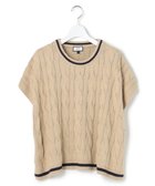 【ジェイプレスヨークストリート/J.PRESS YORK STREET】の【WOMEN】チルデンクルーネック ニットベスト ベージュ系|ID: prp329100004839438 ipo3291000000035830857