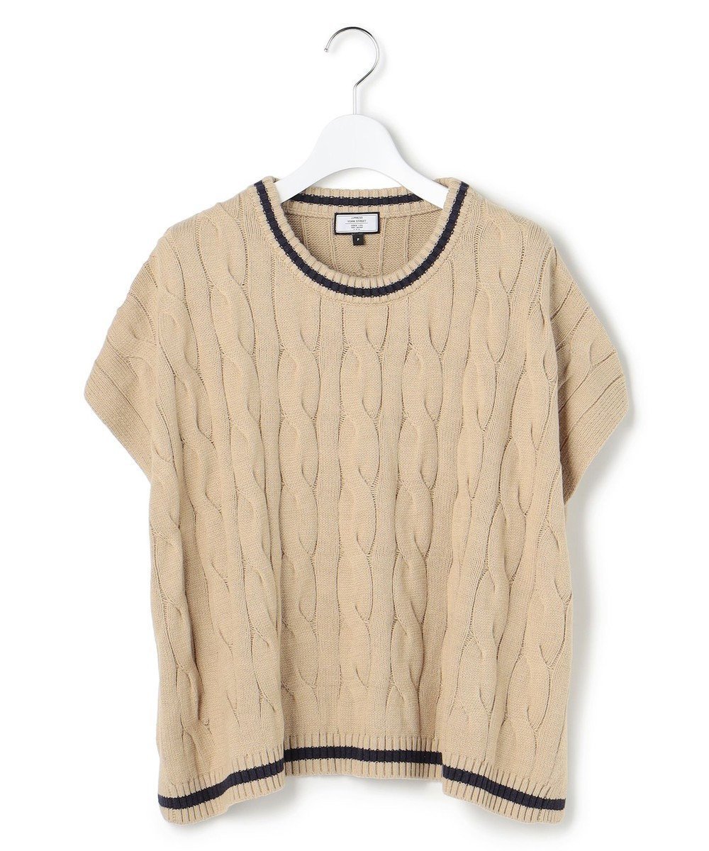 【ジェイプレスヨークストリート/J.PRESS YORK STREET】の【WOMEN】チルデンクルーネック ニットベスト インテリア・キッズ・メンズ・レディースファッション・服の通販 founy(ファニー) 　ファッション　Fashion　レディースファッション　Fashion for Women　アウター　Coat / Outerwear Collection　トップス・カットソー　Cut & Sew Tops　ニット　Knit Tops & Sweaters　ベスト&ジレ / 重ね着スタイル　Vests & Gilets　アクセサリー　Fashion Accessories　アクリル　Acrylic Material　キャップ　Cap, Baseball Cap　クラシカル　Classical, Vintage-Inspired　クラシック　Classic, Timeless Style　スニーカー　Sneakers, Trainers　セーター　Sweater, Knitwear　デニム　Denim, Jeans Material　トレンド　Trend, Trending Now　バランス　Balance, Style Balance　パール　Pearl, Pearl Accent　ベスト　Vest, Waistcoat　ロング　Long, Long-Length　A/W・秋冬　Autumn/Winter　エレガント 上品　Elegant　ベージュ系|ID: prp329100004839438 ipo3291000000035830857